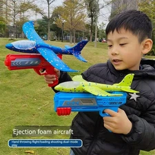 Kids Foam Catapult Planes Glider Toy Set Outdoor Parent-Child Shooting Flyers