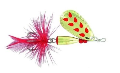 Jenzi Phantom-F Rotating Drops Red Gold Allround Bait Hard Fish Trout