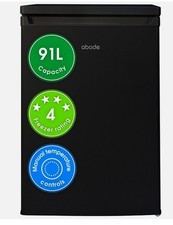 Abode Undercounter Freezer Black 91L 55cm Wide Freestanding A85UCFZ552E1B