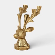 Deer Candelabra Christmas Candle Holder - Threshold