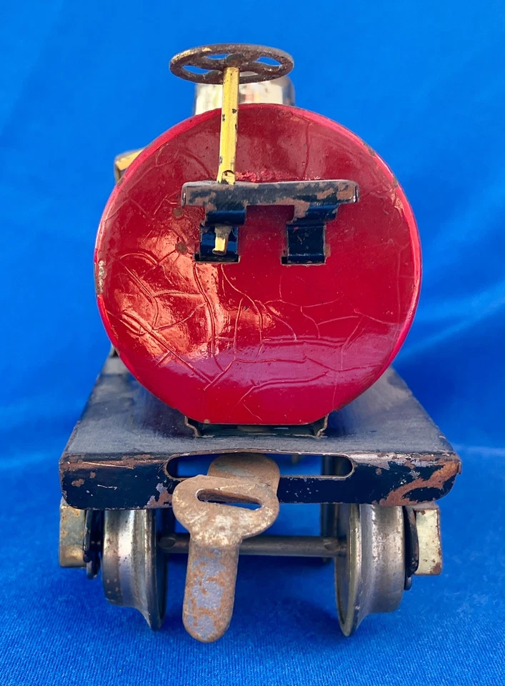 VINTAGE DORFAN 8 WHEEL 0 GAUGE LITHOGRAPHED #604 INDIAN REFINING CO. TANK CAR - Image 3 of 4