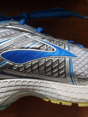 Brooks Adrenaline GTS Ladies Sneakers, Gray/silver, And Blue, Women's 9 Wide, D - Picture 13 of 18