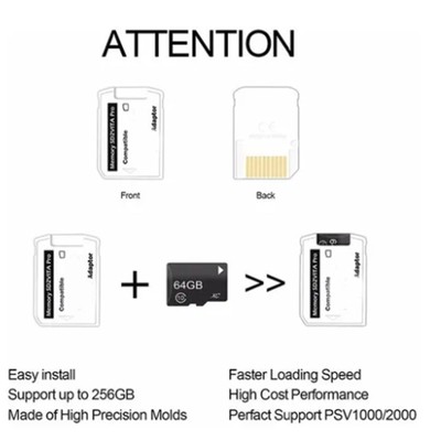 Psvita 5.0 Speicherkartenadapter Universal Psv1000 2000 5.0 Speicherkartena NTS
