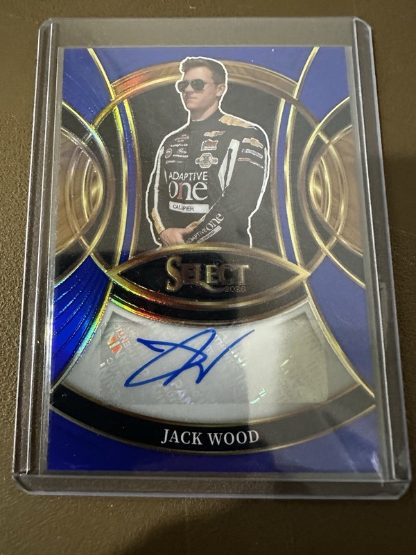 2026 Panini Select NASCAR - Jack Wood Blue Prizm Auto 77/99