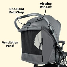 RichBaby Dash Pushchair Lightweight Stroller From Birth to 3 Years 15KG Grey