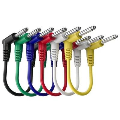 GP-ME2E-N Guitar Patch Cable Guitar Effect Pedal 6inch-6Pack Multicolored