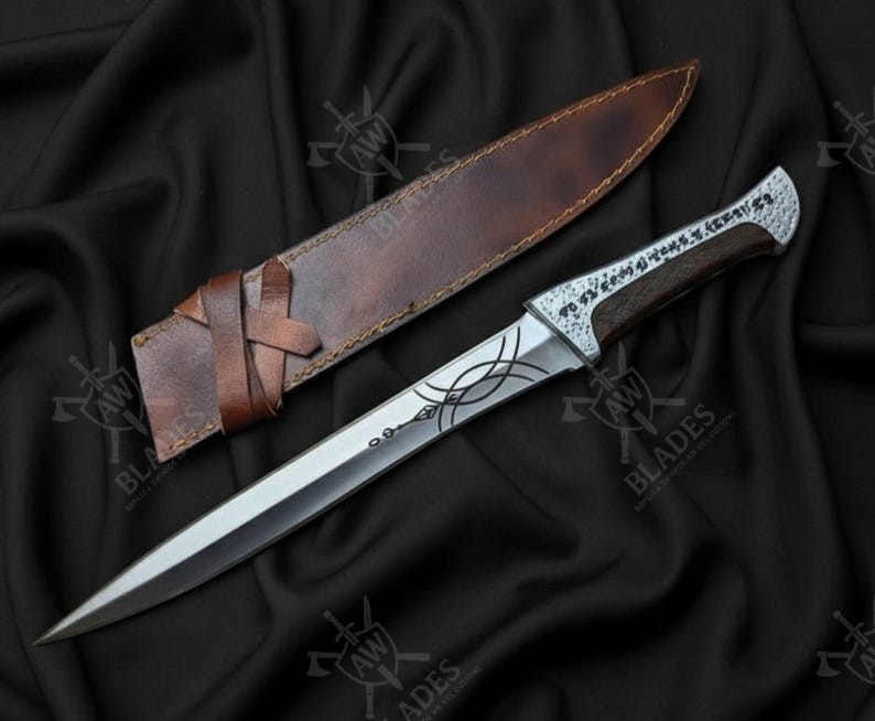 Cuchillo de acero al carbono Dune Movie utilería hecho a mano Paul Atreides Crysknife réplica