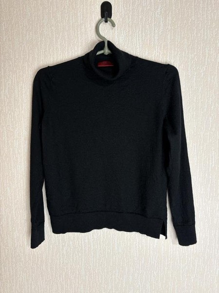 Women Hugo Boss Sweater Black Wool 38 / M / 46 #66GY
