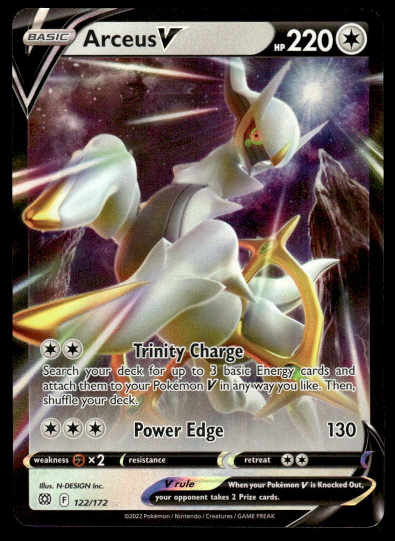 Pokemon TCG Brilliant Stars #122/172 Arceus V