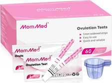 Ovulation Test Strips LH60 with 60 Collection Cups, Reliable LH Surge Predicto