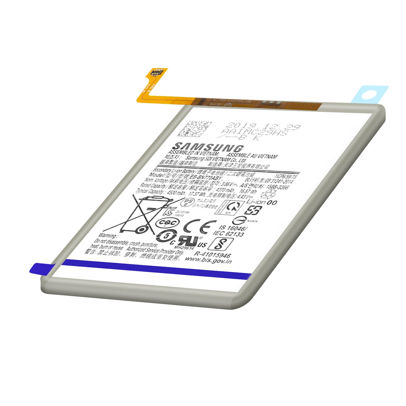 Batterie Galaxy Note 10 Lite EB-BN770ABY cellule haute densité 4500mAh durable
