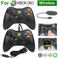 NEW For Microsoft Xbox 360 Gamepad Console Wireless/Wired Game Remote Controller