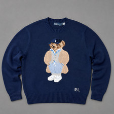 POLO RALPH LAUREN Polo Bear Knit Sweater Jumper Cotton Women s Size S - Auction