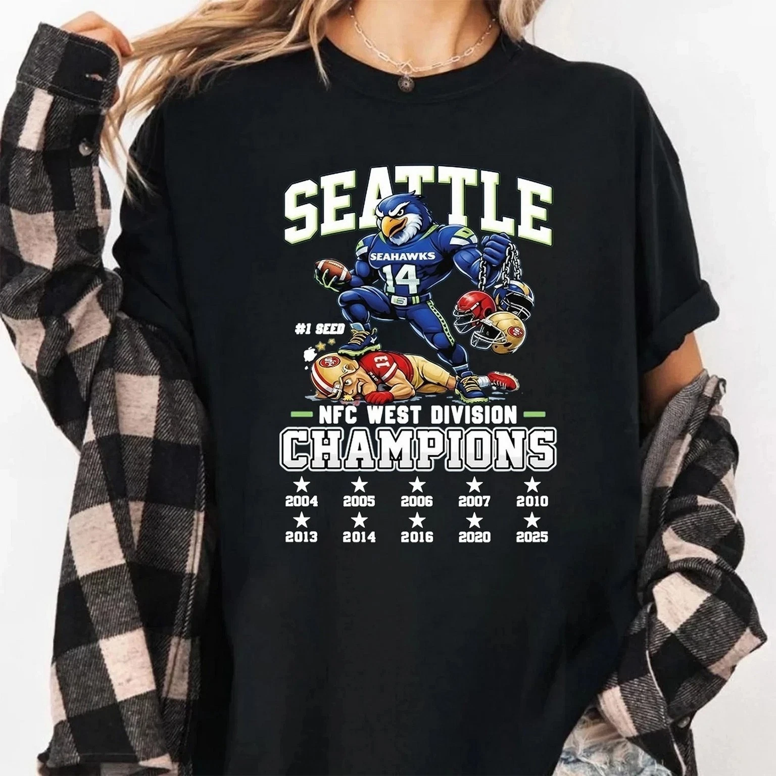 Seattle Seahawks NFC West Division Champions T-Shirt