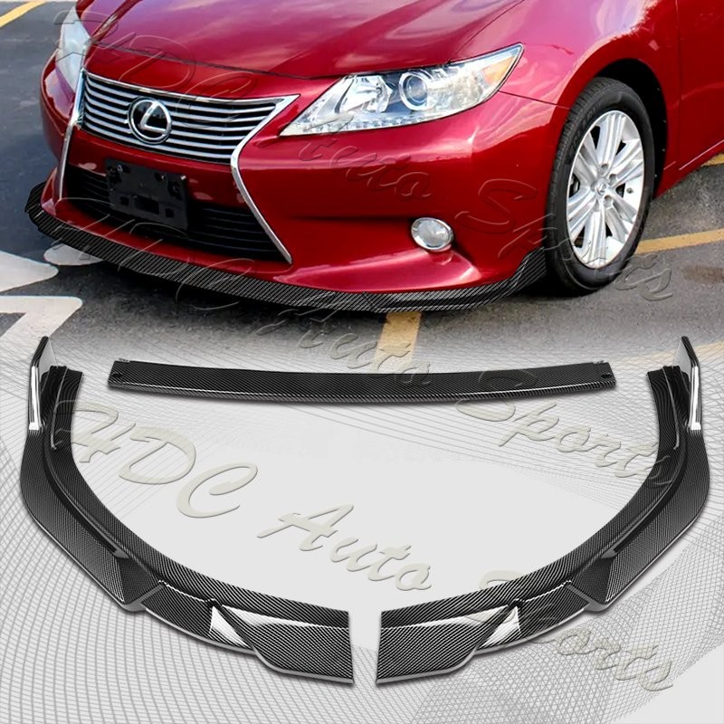 For 2013-2015 Lexus ES350 ES300h Carbon Look Front Bumper Lip