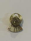 Vintage Gold Tone Angel Tie Tack Faux Pearl Lapel Pin Guardian Angel — photo 2