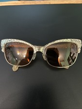 Kate Spade NY SHIRA/S Cat Eye 0W51 55 16 135 Gold Glitter Sunglasses Frames Only