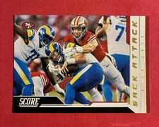 2023 Score - Sack Attack Nick Bosa #1 Free Shipping W/ Toploader
