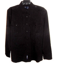 5.11 Tactical Series Wool Blend Shirt LS Mens XL 17-17.5 36-37 Black Button Zip