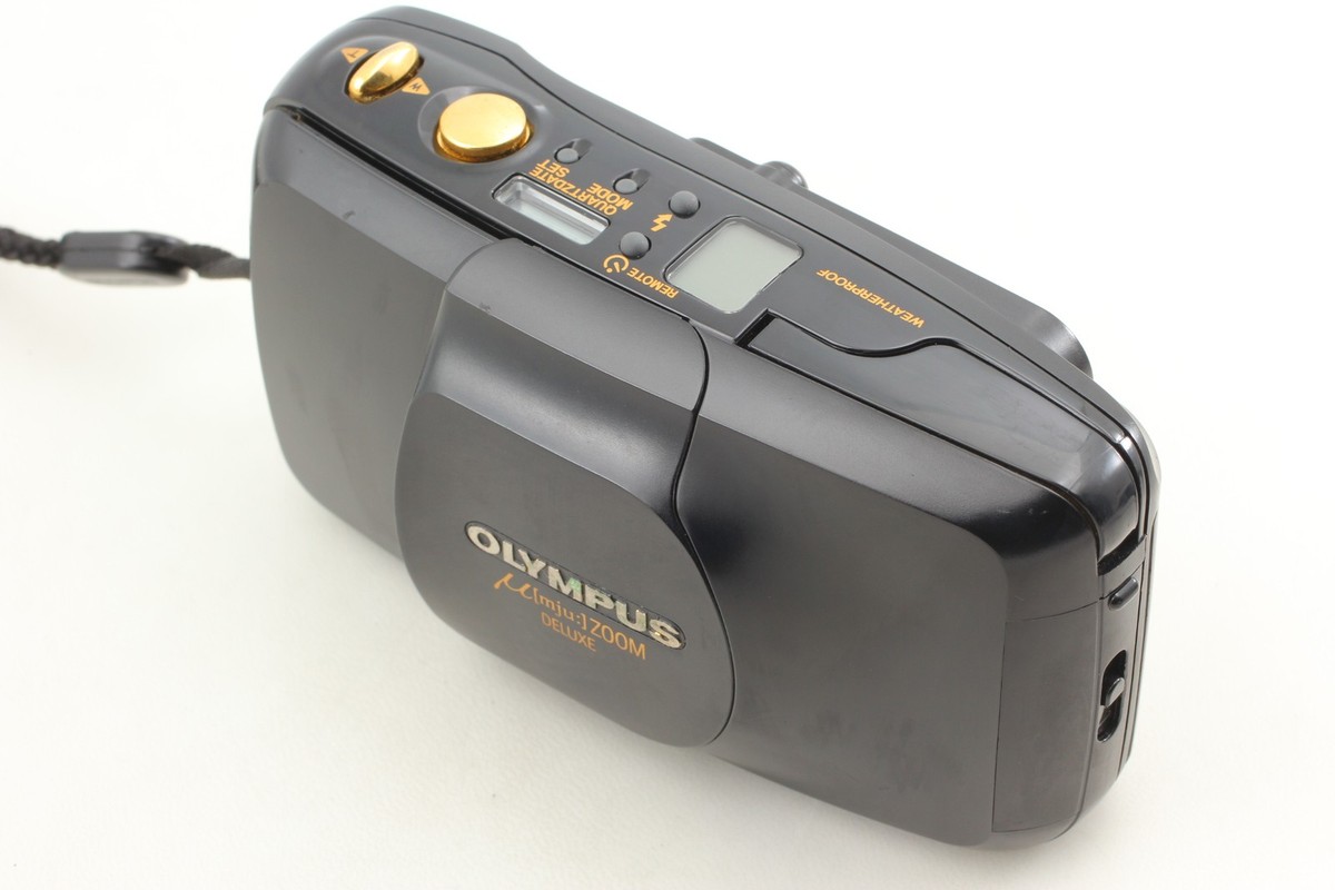 OLYMPUS μ(myu:)  ゴールド OLYMPUS μ mju ZOOM 105 DELUXE ミュー 付属品充実 コンパクト