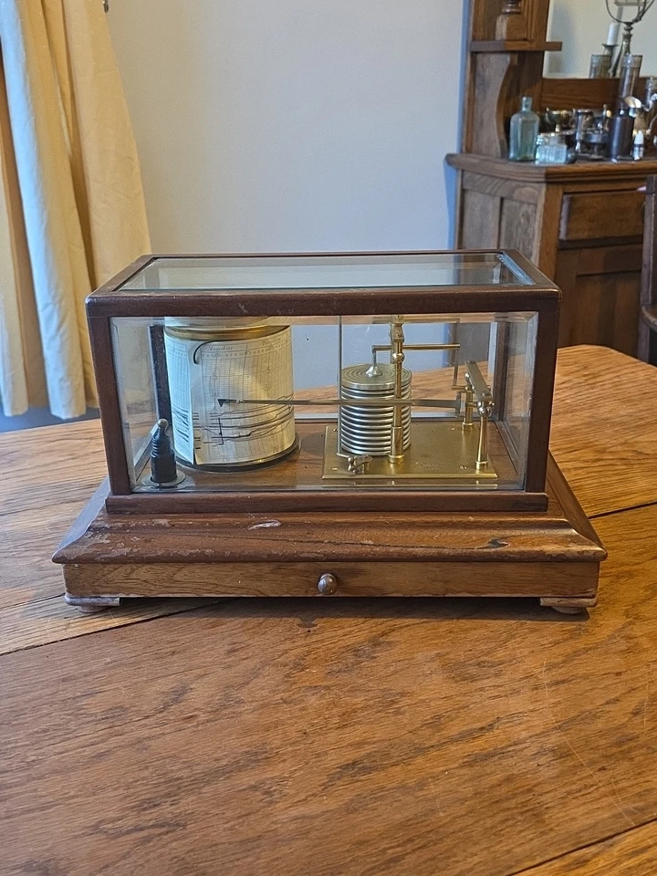 Vintage Barograph Recording Barometer by Short & Mason - Image 3 of 4