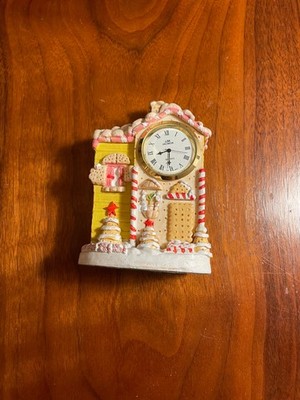 Old J.M. Jacmor Quartz Desk Clock Christmas Theme