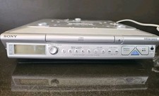 Sony ICF-CD543RM Kitchen CD Clock Radio Weather Under Cabinet Silver Tested