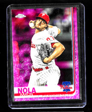 Aaron Nola 2019 Topps Chrome Pink Refractor #176 Philadelphia Phillies