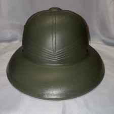 Vintage Mail Carrier Pith Helmet Safari Style Plastic Adjustable Hat Made USA