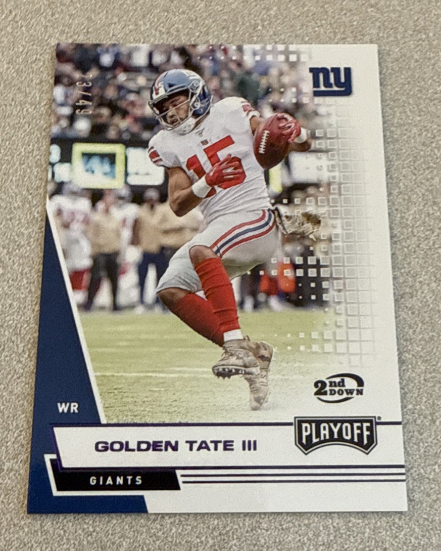 2020 Panini Playoff - 2nd Down #188 Golden Tate /49