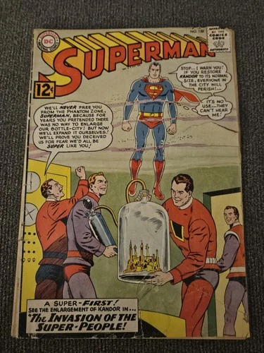 Superman #158 DC Detective Comics Invasion Of Super People Kandor Vintage RARE💥