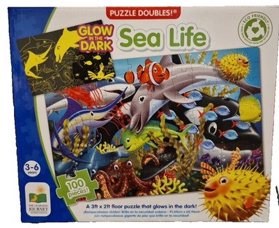 The Learning Journey Puzzle doppelt leuchten im Dunkeln Sea Life Kinder Puzzle Spielzeug