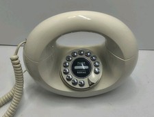 Polyconcept Handbag Phone Ivory Chrome Telephone RJ11 Tone/Pulse Retro Vintage