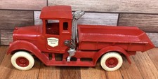 Camión de volteo vintage ARCADE IH International Harvester juguete de hierro fundido rojo para bebés