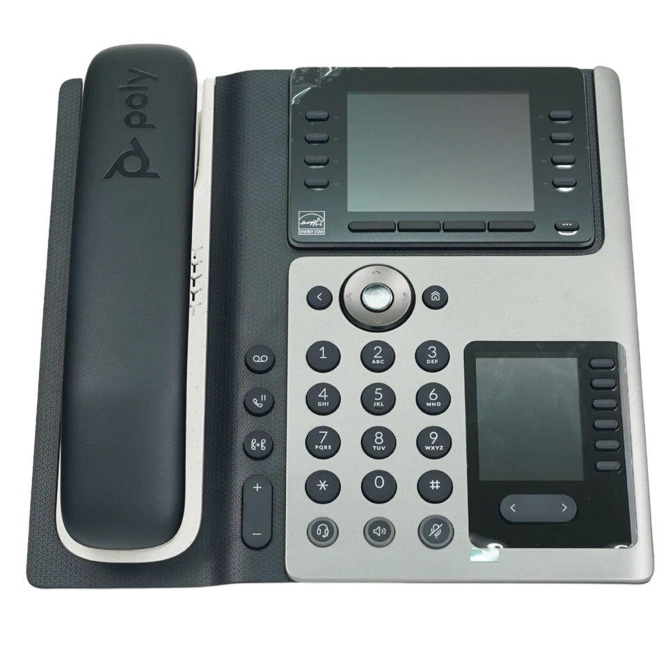 Poly Edge E450 IP Business Phone w/ Bluetooth PoE Wi-Fi Gigabit 2200-087030-025 - Image 2 of 4