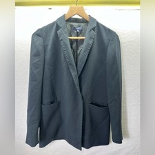 Madewell Lycee Drapey Blazer Coat Womens 0 Black Casual Office Professional 2492