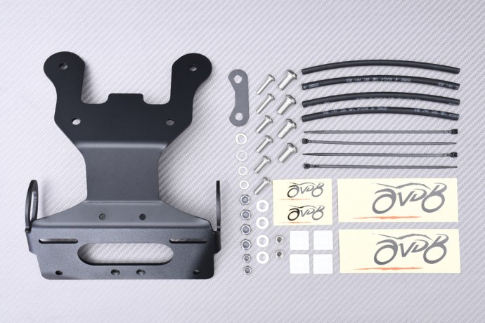 Support de Plaque Anti-Vibrations AVDB en Alu pour Honda Transalp 750