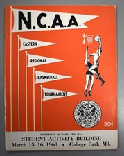 NCAA Eastern Regional Basketball Tournament March 15-16 1963 Official Program