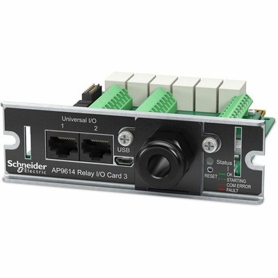 APC Dry Contact I/O Card for UPS Sensors, Output Relays, Input Contacts AP9614