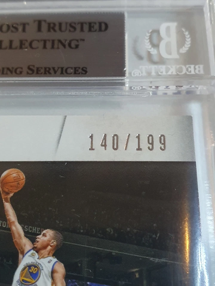 2012 Limited Stephen Curry #PATCH /199 Jumbo Game Jersey - BGS 9 (POP 2) - Image 3 of 4