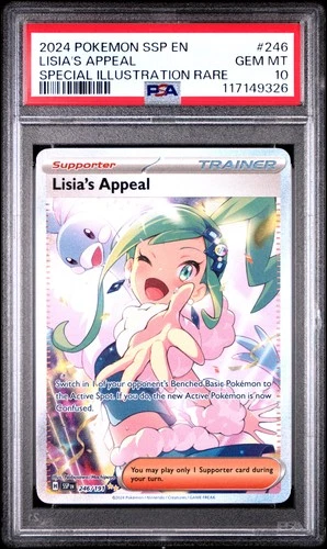 2024 POKEMON SSP EN-SURGING SPARKS #246 LISIA'S APPEAL PSA 10