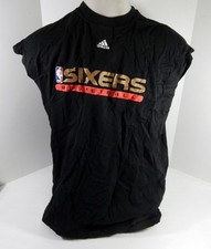 2000s Philadelphia 76ers Team Issued Black Training Shirt 3XL DP62208