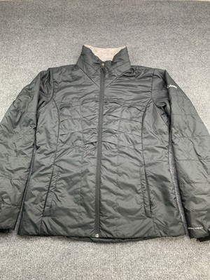 Columbia Womens XL Omni Heat Puffer Coat Jacket Faux Fur Collar Black