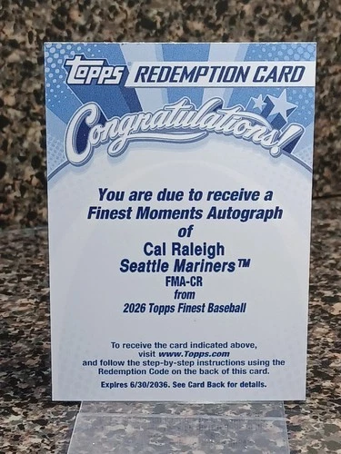 2026 Topps Finest Cal Raleigh Base (RAW)
