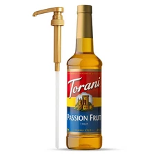 Torani Passion Fruit Syrup, Pump Included, 25.4 Oz