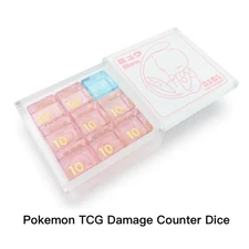 Kawaii Mew Theme Damage Counter Dice Set For Pokemon TCG | Pokemon Gift｜PTCG