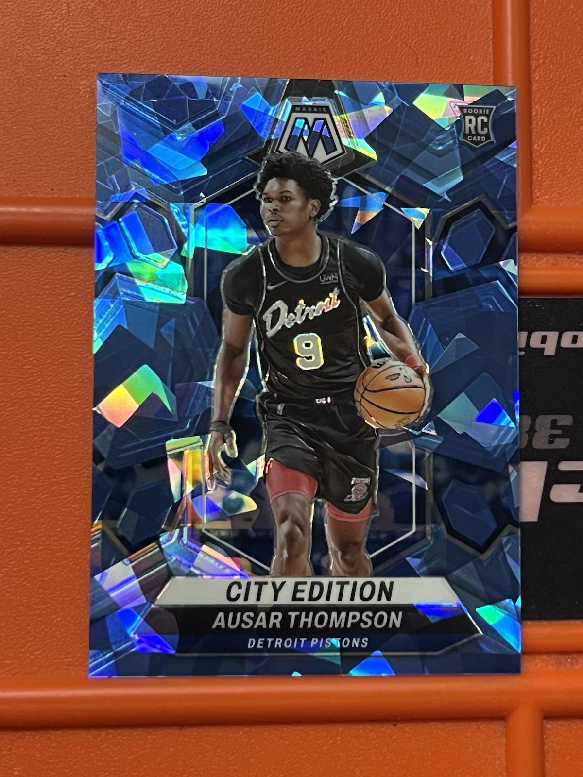 2023-24 Panini Mosaic - City Edition Ausar Thompson #290 Ice Prizm /125 (RC)