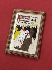 Petit Cadre Miroir Vintage MOULIN ROUGE La Goulue