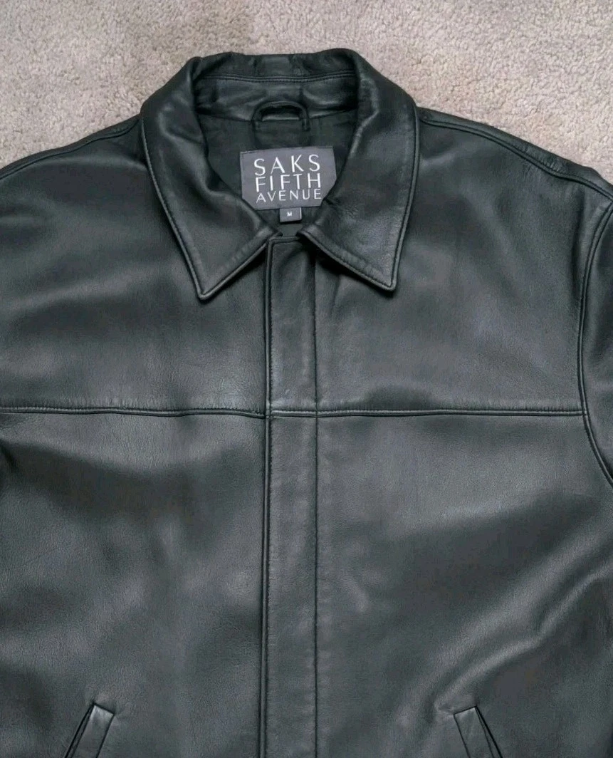 saks fifth avenue leather jacket products for sale | eBay