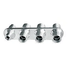 4 Way Inline Bulkhead Fits #6 & #10 O-Ring